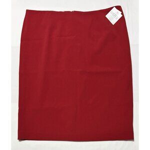 Kasper Pencil Skirt Red Career Office Women's Size 18